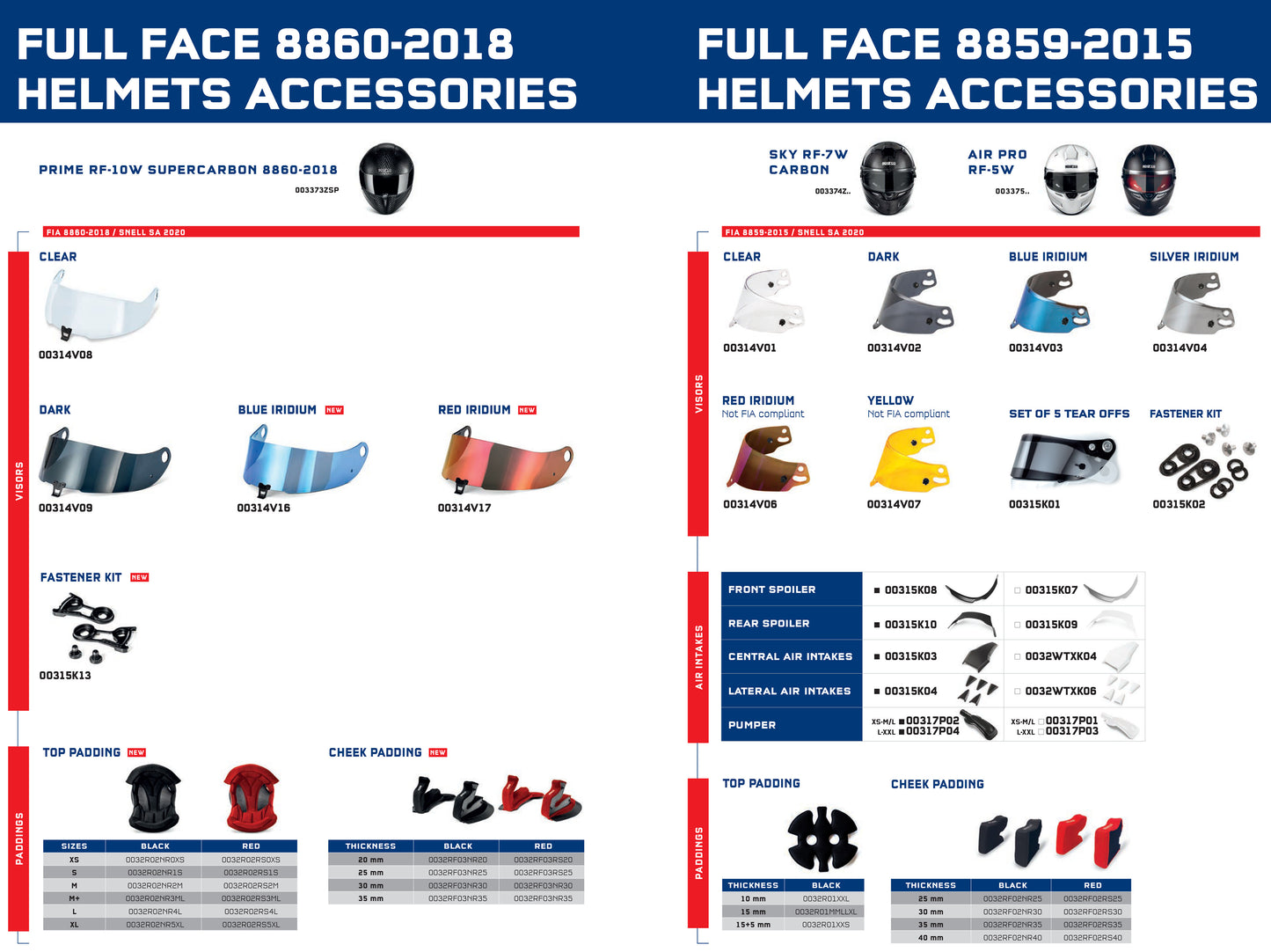 003358 Sparco GP KF-4W-CMR Kart-Kart-Helm