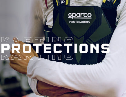 Sparco PRO CARBON Rippenschutzweste für Kartfahren, Go-Kart-Rennen, FIA 8870-2018