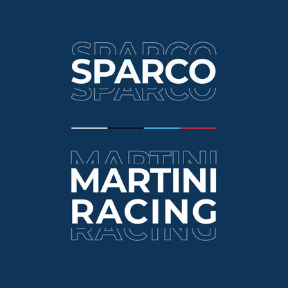 Sparco Martini Racing Poloshirt, Streifendesign, 100 % Baumwolle, Herrengrößen S-XXL