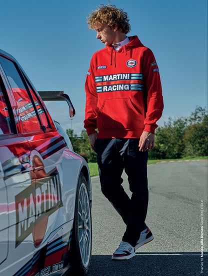 Sparco Martini Racing Herren-Strickweste aus Baumwolle, 100 % Baumwolle, Lancia World Rally