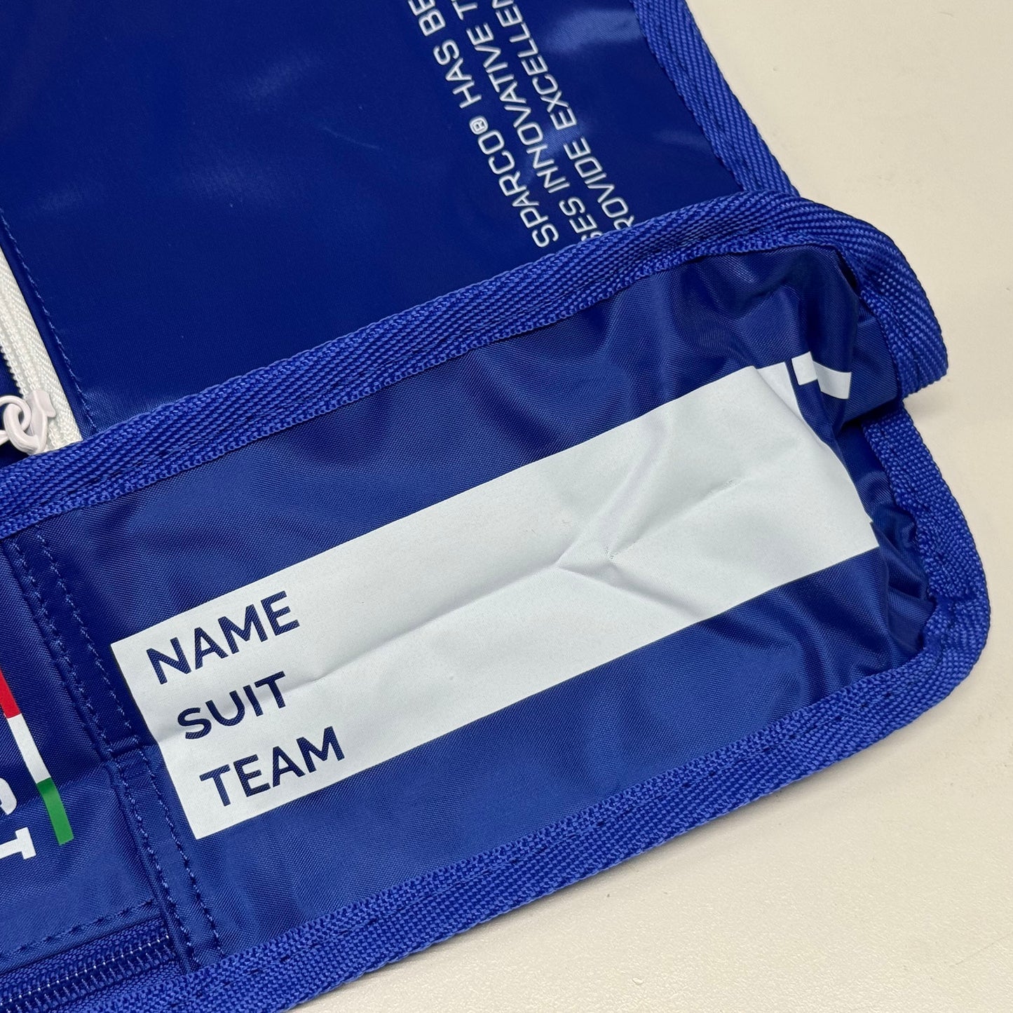 Genuine Sparco Race Suit Bag Blue/Silver for Racing Karting Rally Motorsport