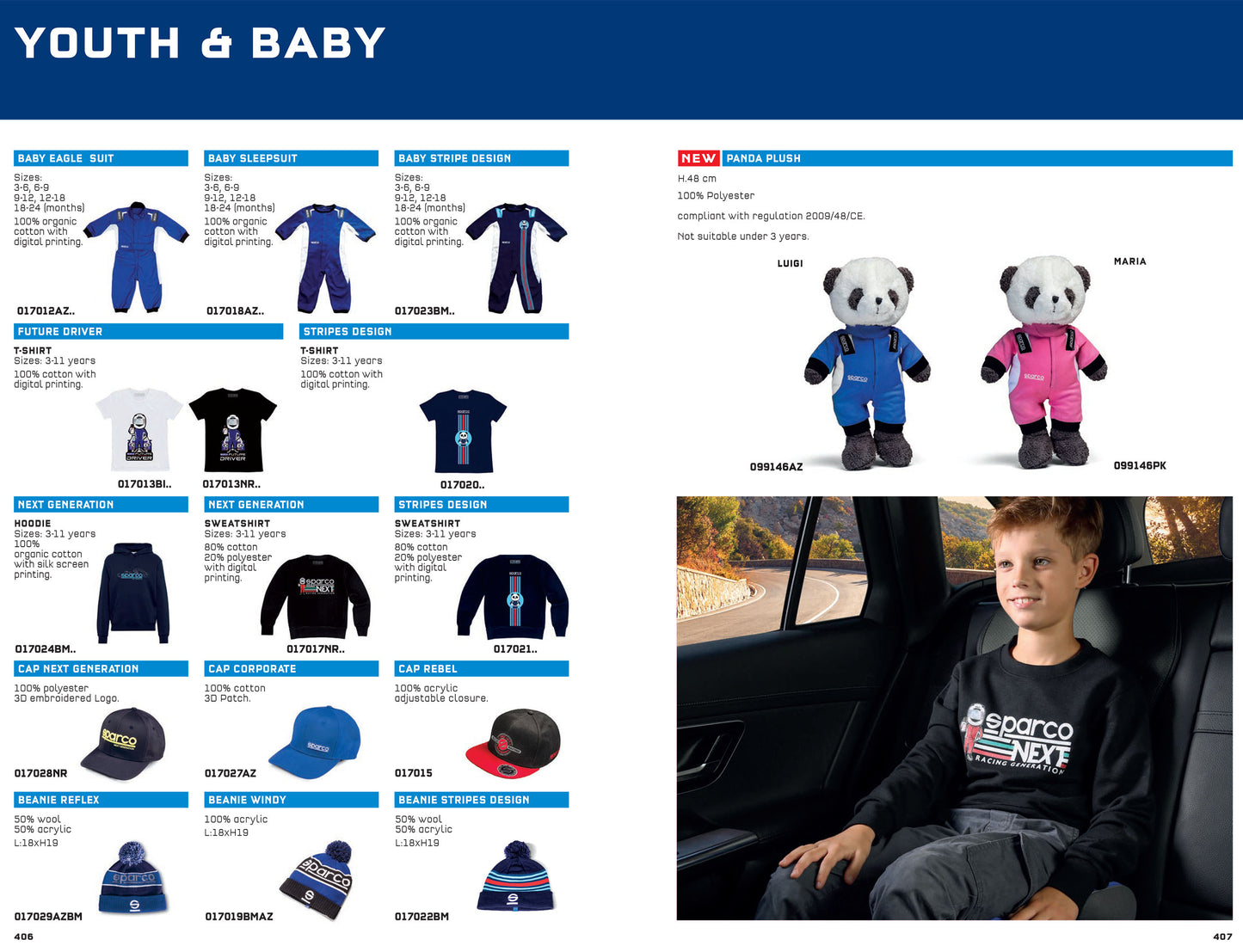 Sparco Sweatshirt für Kinder, Next Racing Generation, für Kinder im Alter von 3 bis 11 Jahren