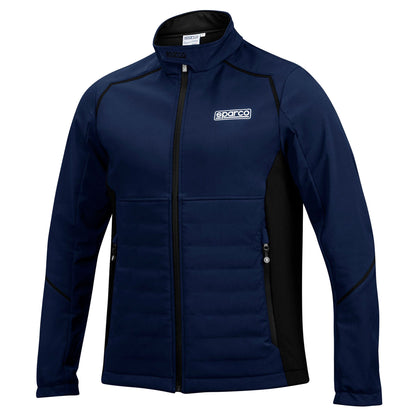 Sparco Racing Herren Softshell Fleece Jacke Mantel 3-lagig wetterfest Freizeitkleidung