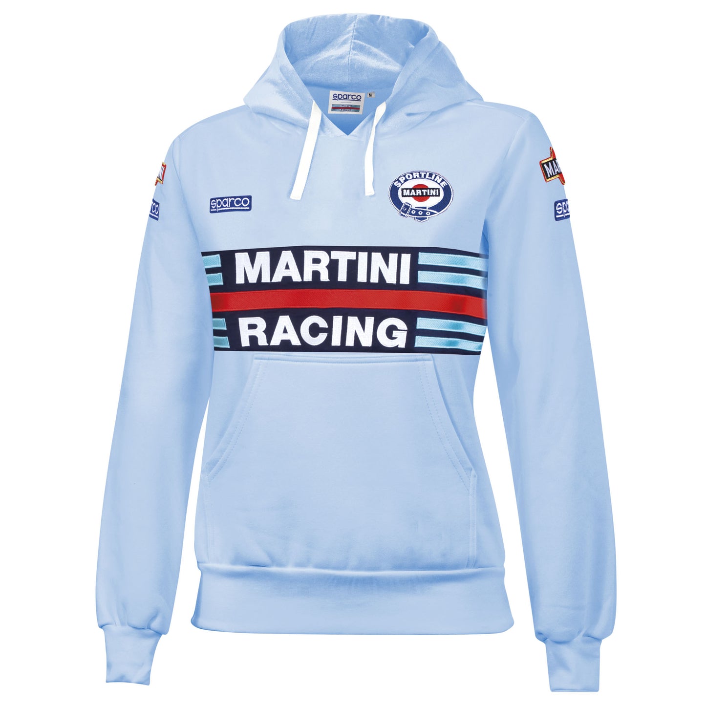 Sparco Martini Racing Kapuzenpullover für Damen, Lancia Rally Team, Damen-/Mädchengrößen