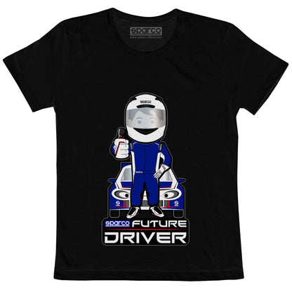 Sparco Kinder T-Shirt Future Racing Driver Kinder Baumwoll-T-Shirt Alter 3–11 Jahre