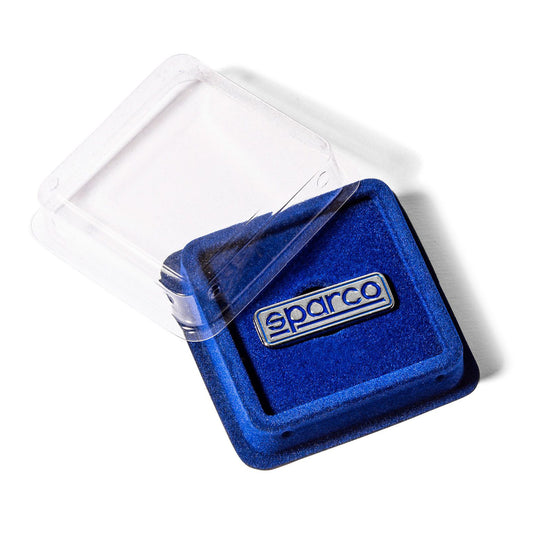 099089 Neu 2023 Sparco Metall-Anstecknadel, vernickelt, Sparco-Logo, Zubehör, Geschenk