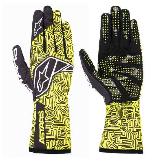 Neu! 3553023 Alpinestars 2023 Tech-1 K Race V2 Kart-Handschuhe, vertikales Design