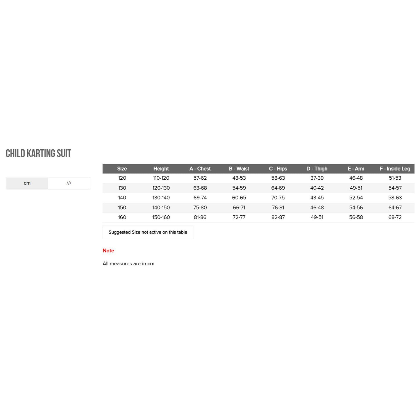 KK01726EC OMP KS ART Kinder-Kart-Anzug